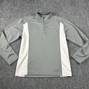 Karbon Quarter Zip Pullover Mens Large Gray Colorblock K-Wick Athletic Shirt